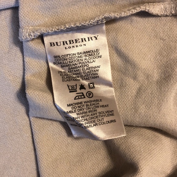 Burberry tan/khaki v-neck polo Sz Small - Picture 6 of 7